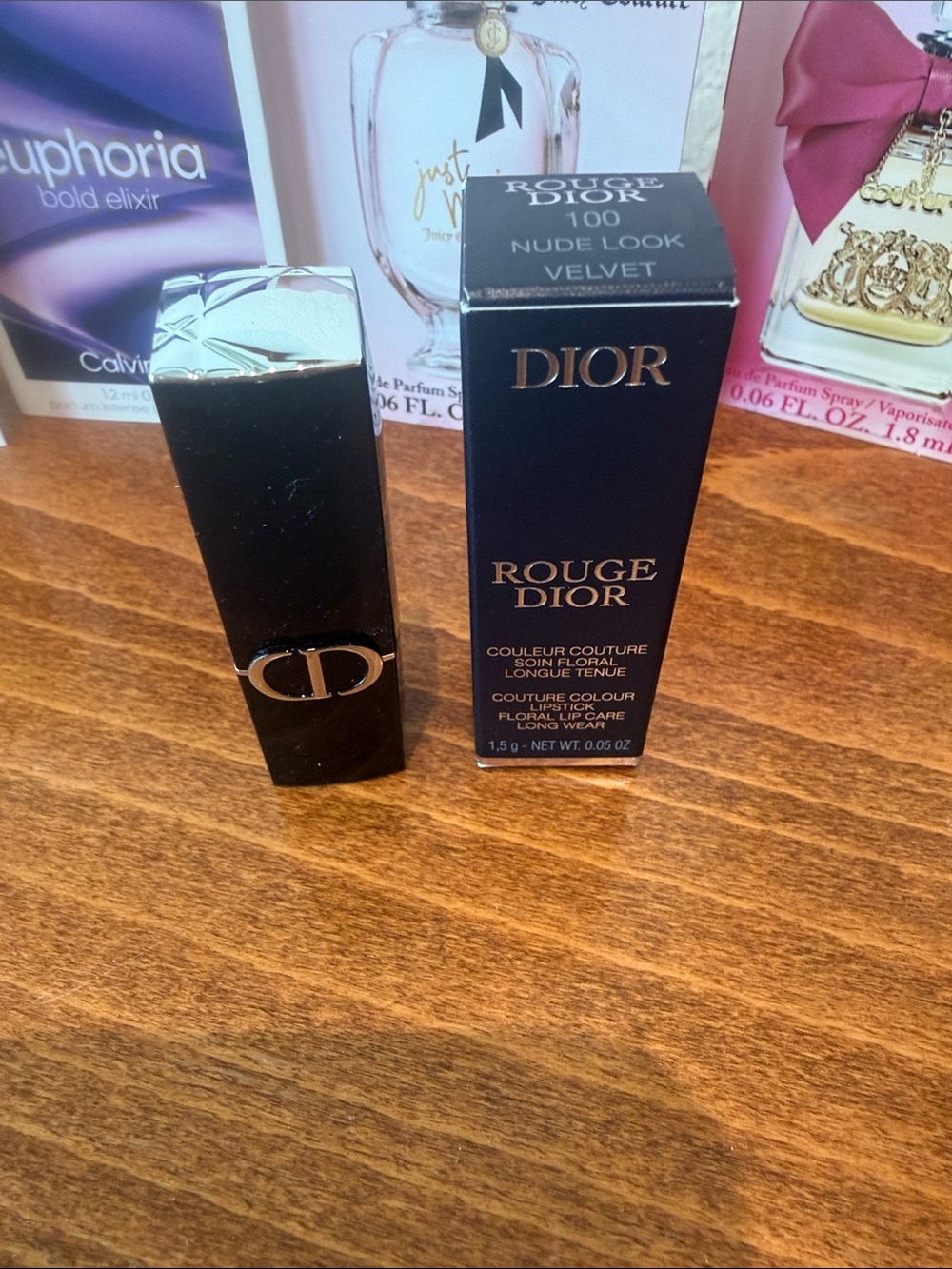 Dior Rouge Travel Lipstick in 100 Nude Look Velvet
